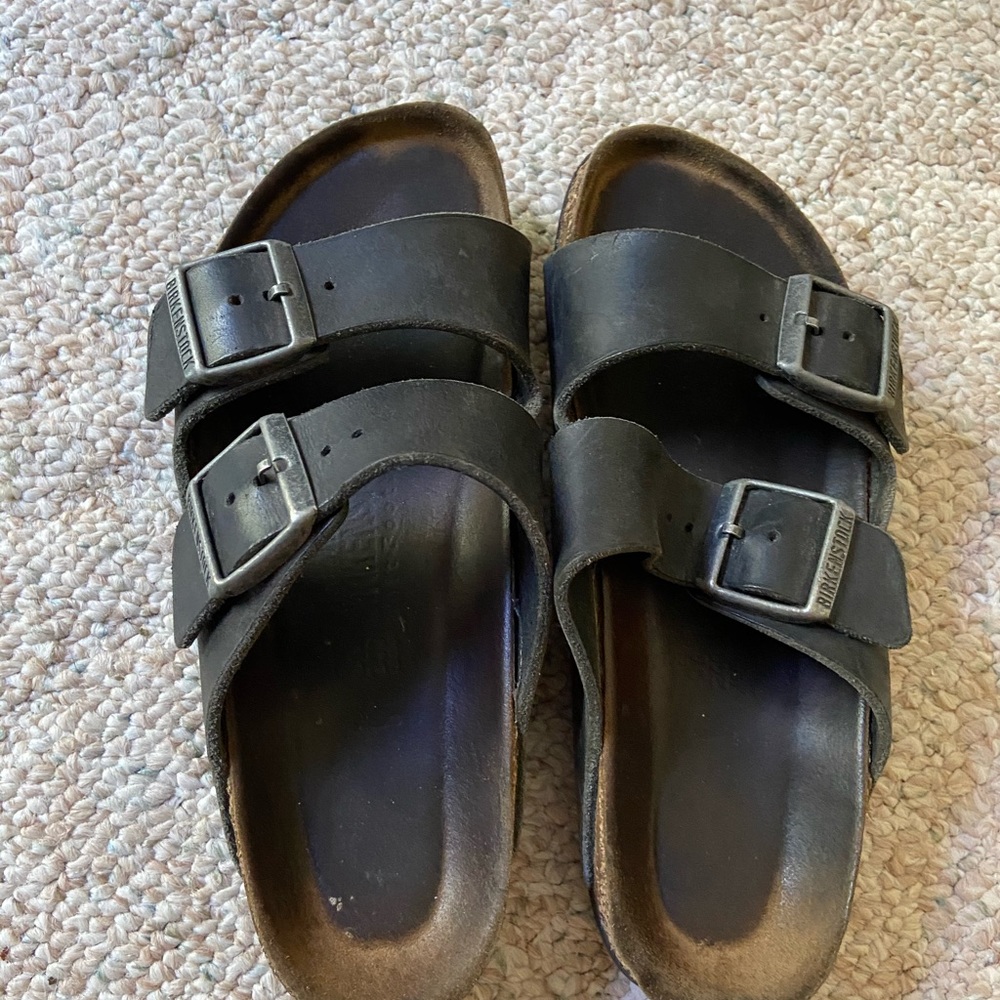 Black Two strap Arizona Soft Bed Birkensto…